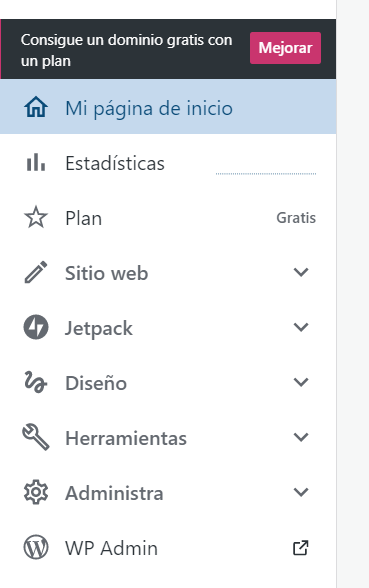 como se crea una pagina web, el panel